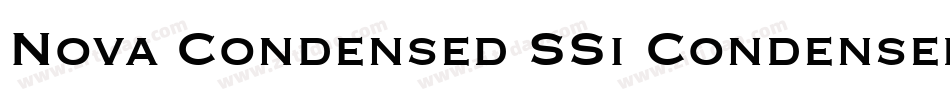 Nova Condensed SSi Condensed字体转换